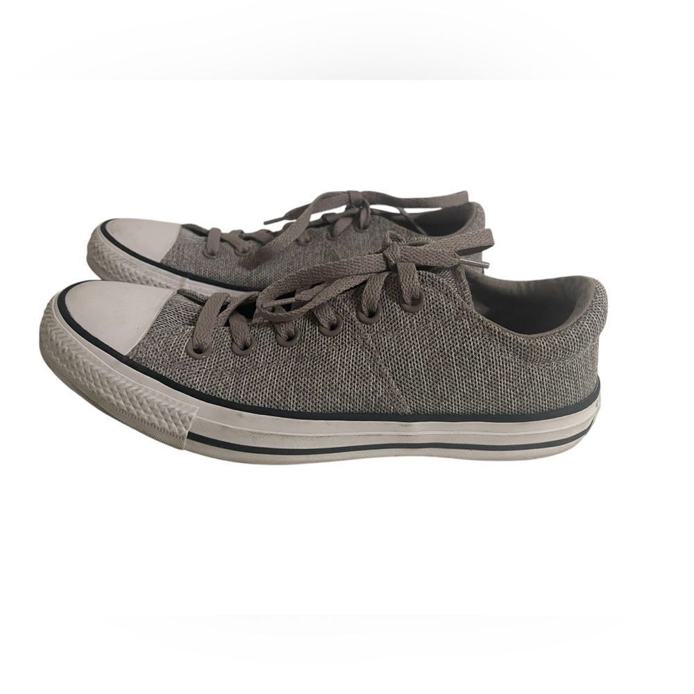 Converse Sneaker Womens 9 All Star Low Top Gray Material Punk Retro 90's Grunge